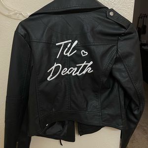 Ride or die wedding jacket